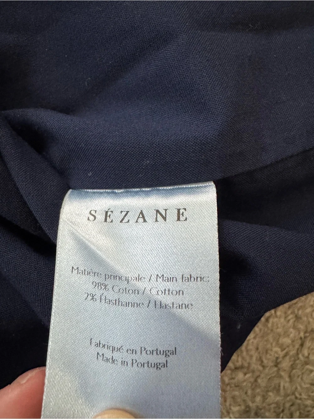 Sezane denim skirt